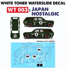 WT003 > Japan NOS - White Toner Waterslide Decals 1/64