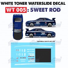 WT005 > Sweet Rod - White Toner Waterslide Decals 1/64