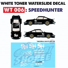 WT006 > SPEED - White Toner Waterslide Decals 1/64
