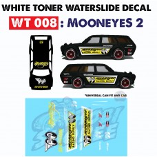 WT008 > White Toner Waterslide Decals 1/64