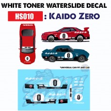 WT010 > Kaido- White Toner Waterslide Decals 1/64