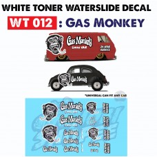 WT012 > White Toner Waterslide Decals 1/64