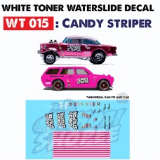 WT015 > Candy Striper - White Toner Waterslide Decals 1/64
