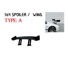 SW-A > 1:64 Custom Spoiler / Wing Black Acrylic >Self Assemble hot wheels tomica