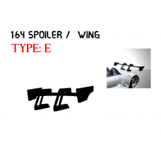SW-E > 1:64 Custom Spoiler / Wing Black Acrylic >Self Assemble hot wheels tomica