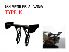 SW-K > 1:64 Custom Spoiler / Wing Black Acrylic >Self Assemble hot wheels tomica