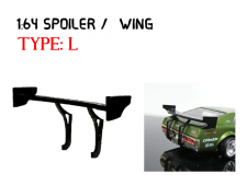 SW-L > 1:64 Custom Spoiler / Wing Black Acrylic >Self Assemble hot wheels tomica