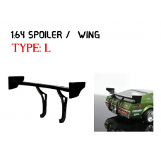 SW-L > 1:64 Custom Spoiler / Wing Black Acrylic >Self Assemble hot wheels tomica